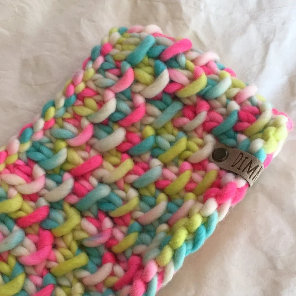 Handmade Hand Knit Ear Warmer Headband Multi Color